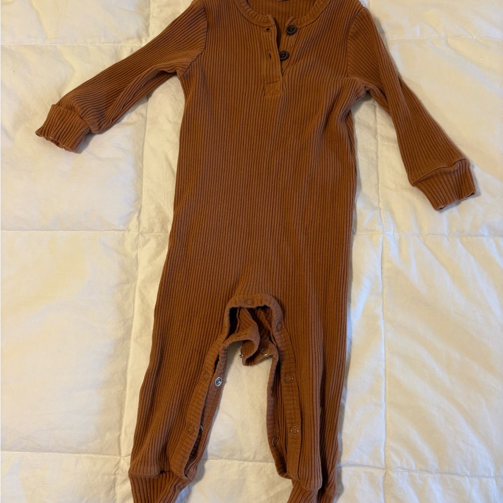Cozy Brown Kids One Piece